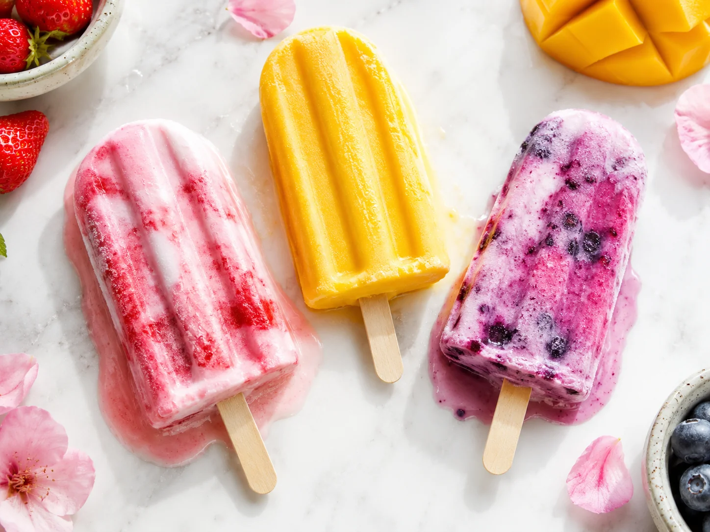 Yoghurt and Fruit Popsicles